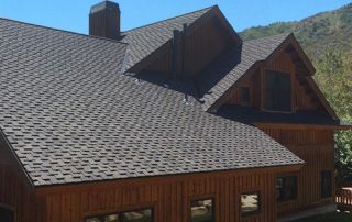 Sloped roof with shingles in Park City.